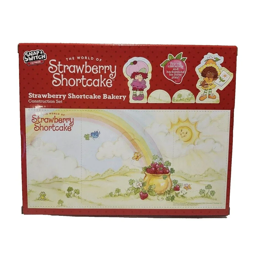 World Of Strawberry Shortcake Fruit Stand Snap‎ & Switch Construction Set NEW